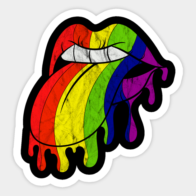 Pride Month Lgbt Lips Lgbt Pride Sticker Teepublic